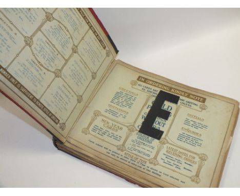 A VINTAGE SCRAP BOOK AND CONTENTS 