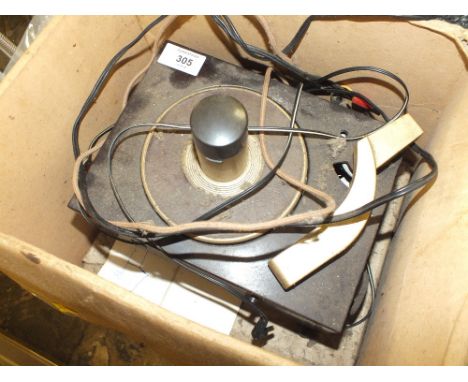 A HMV BAKELITE RECORD PLAYER MODEL NUMBER 2107