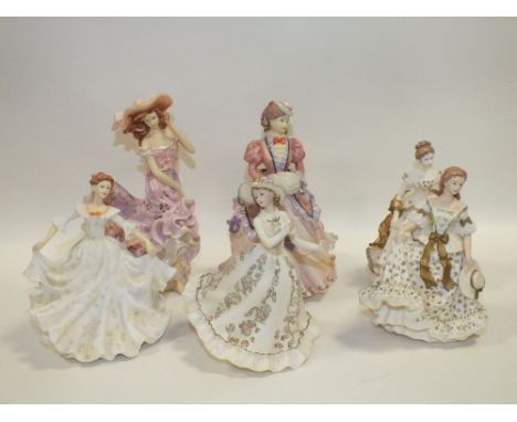 A QUANTITY OF THE LEONARDO COLLECTION RESIN LADY FIGURES (6)