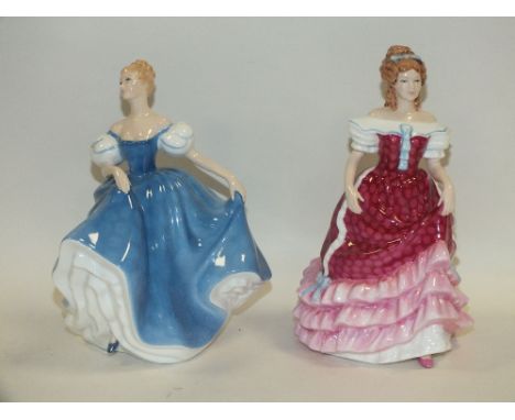TWO ROYAL DOULTON LADY FIGURES 'SWEET SIXTEEN' HN 3648 AND SUMMER SERENADE HN 3610