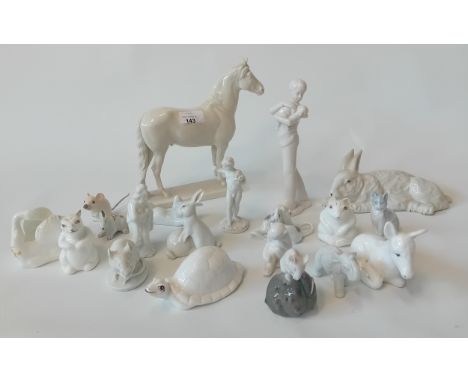 Collection of Coalport animals, Nymphenburg and others