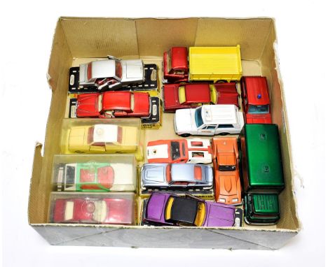 Dinky Various Models including 190 Monteverdi, 189 Lambourghini Marzal, Ford Taunus (all in hard plastic boxes) various simil