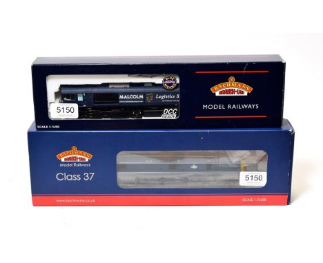 Bachmann OO Gauge 32781A Class 37/0 Diesel weathered 21 DCC and 32729 Class 66 Malcolm Logistics DCC Ready (both E boxes G) (