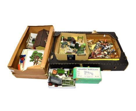 Britains And Others A Collection Of Assorted Figures, Garden Items And Others including Set 4MG Miniature Garden (G box G) No