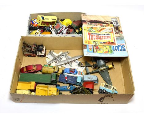 Various Diecast including Dinky aircraft, two 23 series racers, Foden chain lorry and others; together with various catalogue