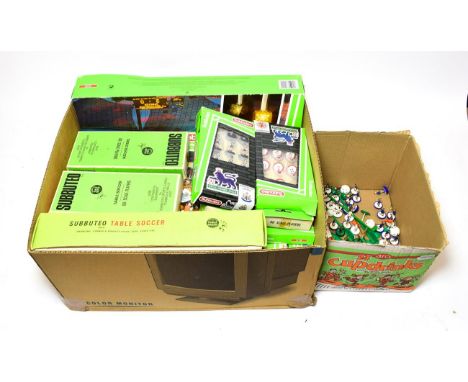 Subbuteo Table Soccer Various Boxed Items including Super Set, Continental Display Edition, Wolverhampton Wanderers, Barcelon