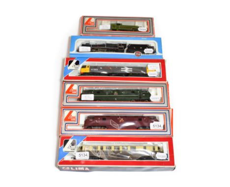 Lima OO Gauge Five Locomotives GWR Railcar, Class 43 diesel Rapid BR D838, Class 43 diesel Intrepid BR D825, Class 47 diesel 