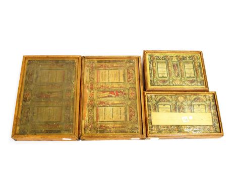 Richter Anchor Block Sets Set 8A; 14A with leaflet; 4 1/2 with booklet 6 and 4A with booklet 6 (4)