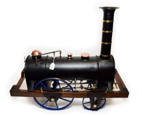 The Planet 8 1/4'' Gauge Live Steam Model Of Robert Stephenson's 1830 Locomotive 27 1/2'' overall length and 24 3/4'' high, c