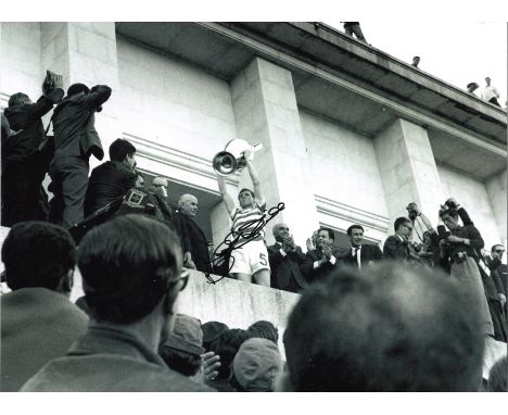 Billy Mcneill Celtic Signed 16 x 12 inch football photo. Good Condition. All signed pieces come with a Certificate of Authent