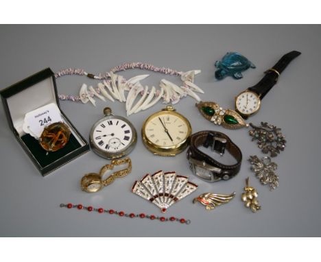 A Great Western Railway pocket watch, white enamel dial with Roman numerals, subsidiary seconds at six o'clock lever platform