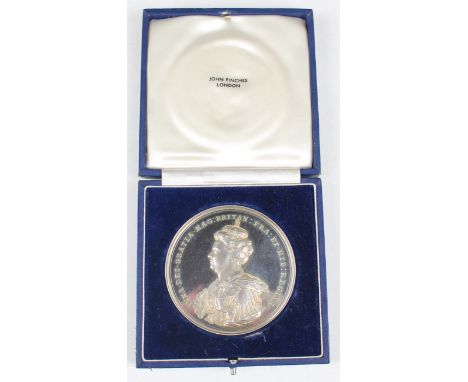 A late 20th century John Pinches London silver commemorative medal celebrating the union of England and Scotland, after a sim