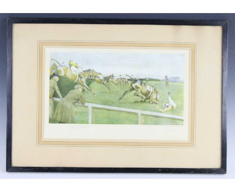 After Cecil Aldin (1870-1935), The ''Grand National'', Becher's Brook, The Canal Turn, The First Open Ditch and Valentine's, 