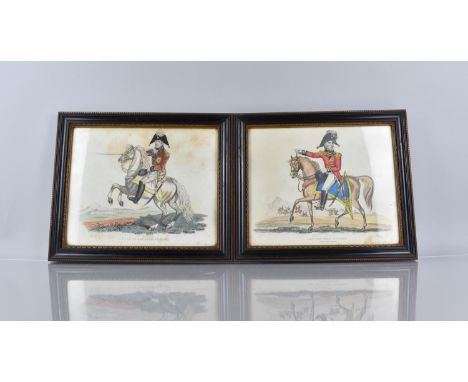 Of Military Interest: Two 19th Century Coloured Engravings, Lieut Gen Sir Eire Coote K.B. K.C and M.P and Lieut Gen Lord Line
