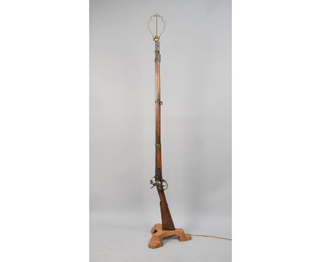 Of Military Interest: A Russian 1844 Pattern Percussion Musket now Converted to Standard Lamp 