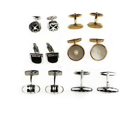 A collection of gentleman's jewelleryComprising: 18 pairs of cufflinks, including examples by Montblanc, Tiffany &amp; Co., D