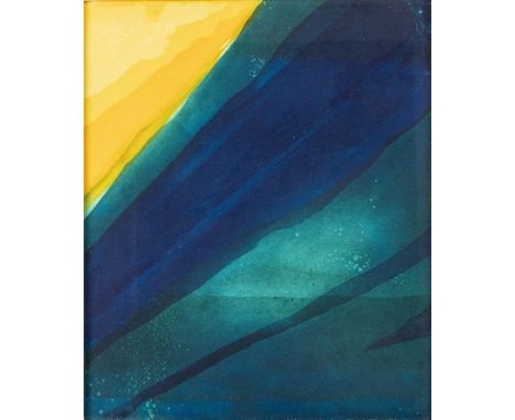 1936 Schramberg. Farlithogr. 'Schräg ausflüchtend'. 1987. 38,5 x 32,4 cm. R.  Lit.: 1,14.