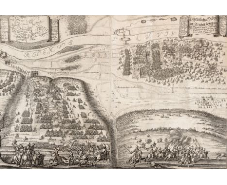 17. Jh.  Kupferstich. 'Eygentlicher Abriß der Treffen so vorgang bey  Rheinfeld zwische Ihr F.Gn. Herzog Bernhardt von Weymar