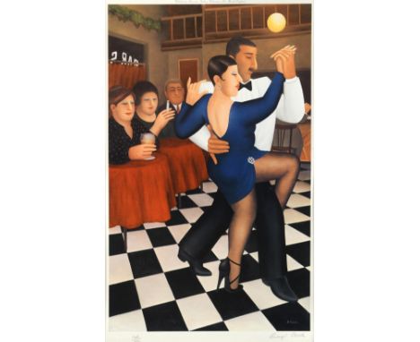 § Beryl Cook, OBE (British, 1926-2008) Tango Dancers signed, lower right "Beryl Cook" and numbered 148/650 lithograph, publis