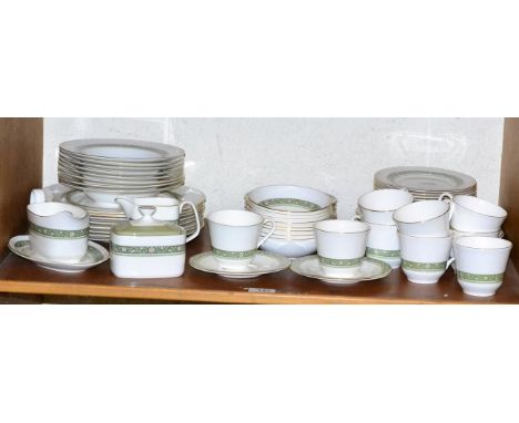 A Royal Doulton 'Rondelay' pattern dinner service for eight place settings and a quantity of matching tea wares tea wares 8 x