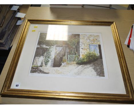 A limited edition print - "Claudia's Cottage", signed proof after V. Charlesworth, numbered 107 from an edition limited to 50