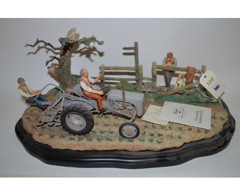 A Border Fine Arts group designed by Keith Sherwin, titled 'Lightly Does It', limited edition no. 276/450, depicting two men 