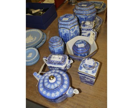 A collection of Ringtons Maling ware, to include: teapots; jars; plates; etc.