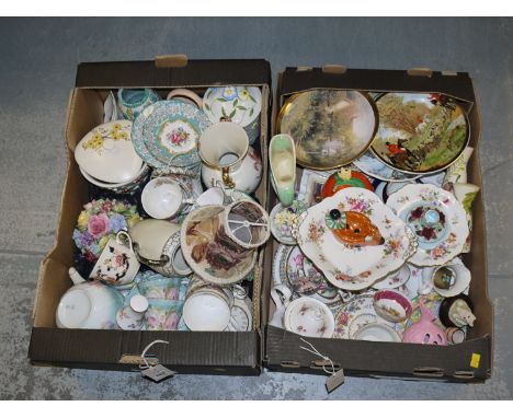 A quantity of household china, to include: two Royal Crown Derby 'Posies' pattern dishes; a Richmond China part tea service; 