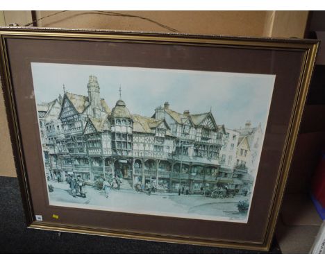 A limited edition print - "Bridge Street, Chester", signed Artist's proof after Edward Sturgeon.