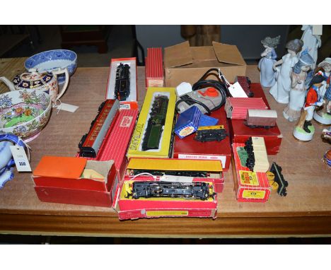A collection of Hornby Dublo and Trix Trains locomotives and rolling stock, comprising: diesel electric shunting locomotive, 