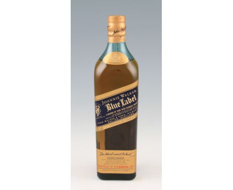 Johnnie Walker Blue Label Scotch Whisky. Bottle no. LF 229119 JW. 40% 70cl