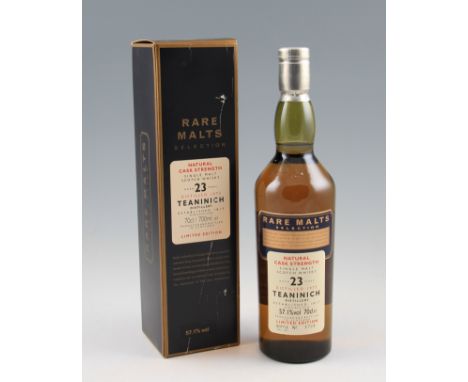 Teaninich 23 year old Single malt Scotch Whisky. Cask Strength 57.1%, Rare Malts Selection. Distilled 1973, limited edition, 