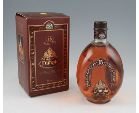 Dimple 15 year old Scotch Whisky. 43% 1 litre. In box.