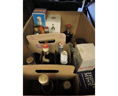 Assorted spirits to include, Noyau de Poissy, J Duval 40°, one bottle; Crème de Mûre, Mûre Sauvage, one 500ml bottle; Ricard,