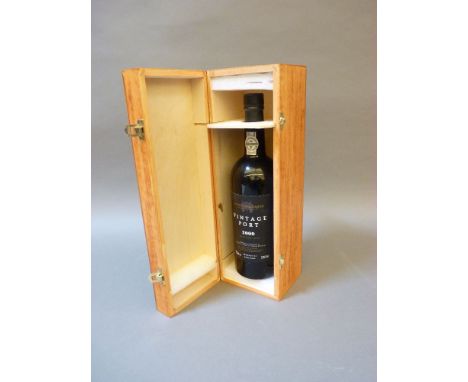 A bottle of Fortnum & Mason vintage port 2000, 75cl, in wood case
