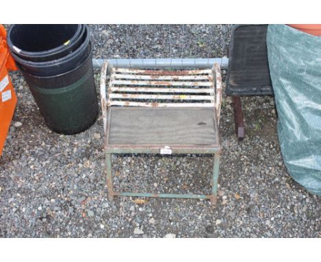 Two vintage caravan steps
