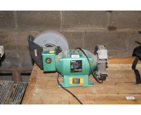 A Ferm FSMC-200-150 dual wheel bench grinder