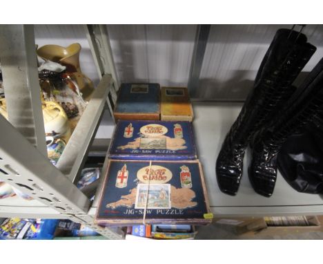 Four vintage GWR jigsaw puzzles
