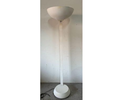 A Thorn Elm white uplighter floor lamp (Height 180cm)