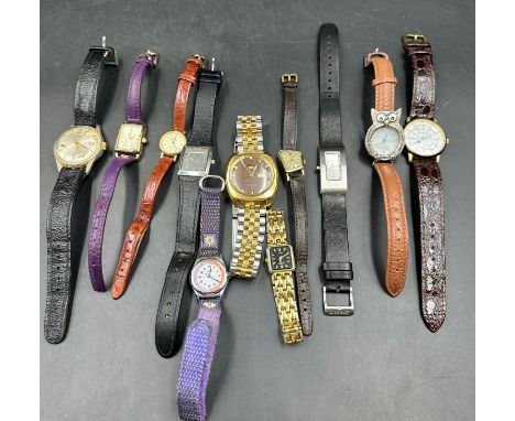 A selection of ladies watches to include Rotary, Royal and DKNY and two gentleman watches 