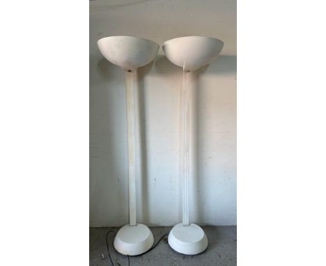Two Thorn Eml white uplighters floor lamp  (Height 180cm) 