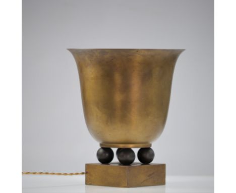 France - Art Deco lamp - 1930s - Weight:  3.10 kg - Region: France - Sizes: H 310 mm L 275 mm - Condition: wear / worn / pati