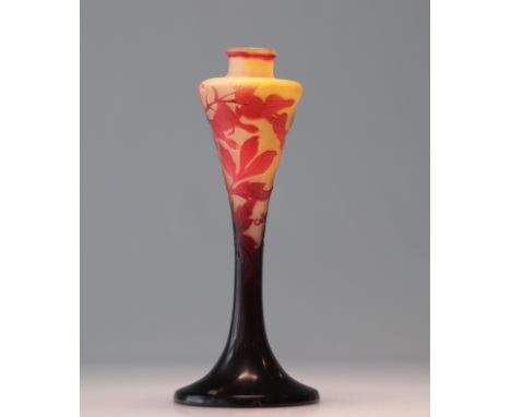 Emile Galle "heart of Mary" lamp - Weight:  880 g - Region: France - Sizes: H290mm D120mm - Condition: at first sight - good 