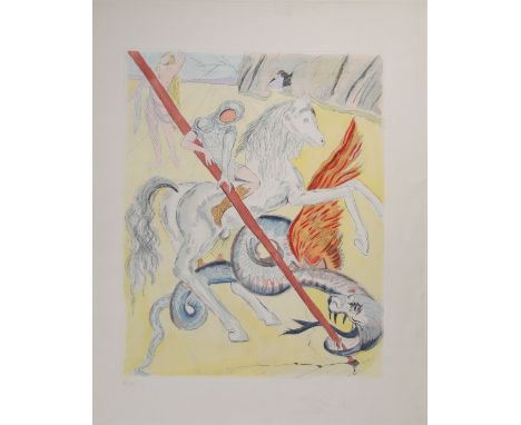 Salvador Dali. Dance. Color lithograph on arches paper - Weight:  200 g - Region: Spain - Sizes: H 750 mm L 550 mm - Conditio