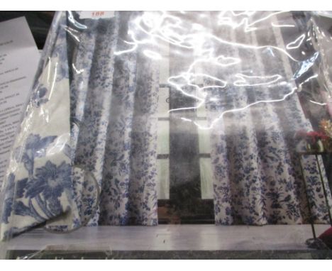 Oasis Home Amelia Eyelet Room Darkening Curtains, Colour: Indigo, Size per Panel: 229 W x 137 D cm, RRP£69.99