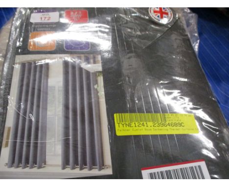 Brambly Cottage Falkner Eyelet Room Darkening Thermal Curtains, Colour: Grey, Size per Panel: 117 W x 137 D cm, RRP£25.52