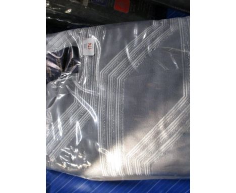 Fairmont Park Sarcoline Eyelet Room Darkening Curtains, Colour: Charcoal Grey, Panel Size: Width 168cm x Drop 229cm, RRP£74.9