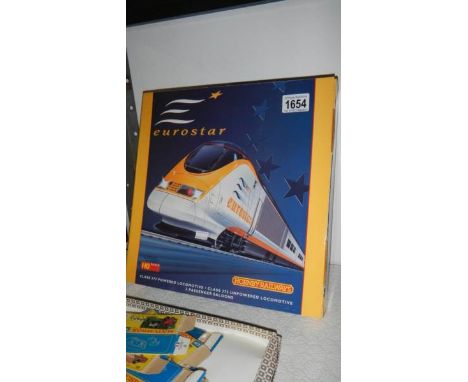 A Hornby/Jouef H0 scale class 373 Eurostar set.