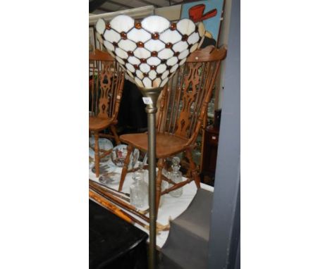 A Tiffany style standard lamp.