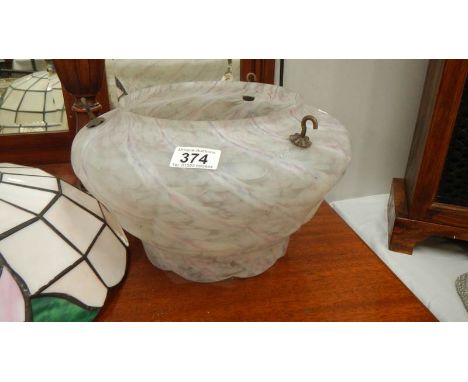 A 1930's uplighter lamp shade.